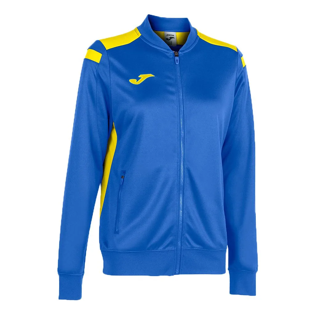 Bluza trening dama Joma Championship VI, Albastru Royal / Galben - imagine 1