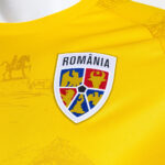 Tricou oficial de incalzire FRF Nationala Romaniei, Galben - imagine 8