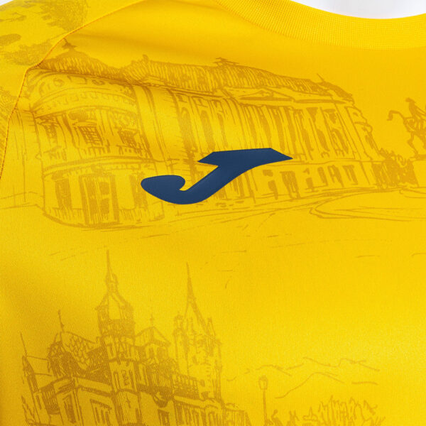 Tricou oficial de incalzire FRF Nationala Romaniei, Galben - imagine 9