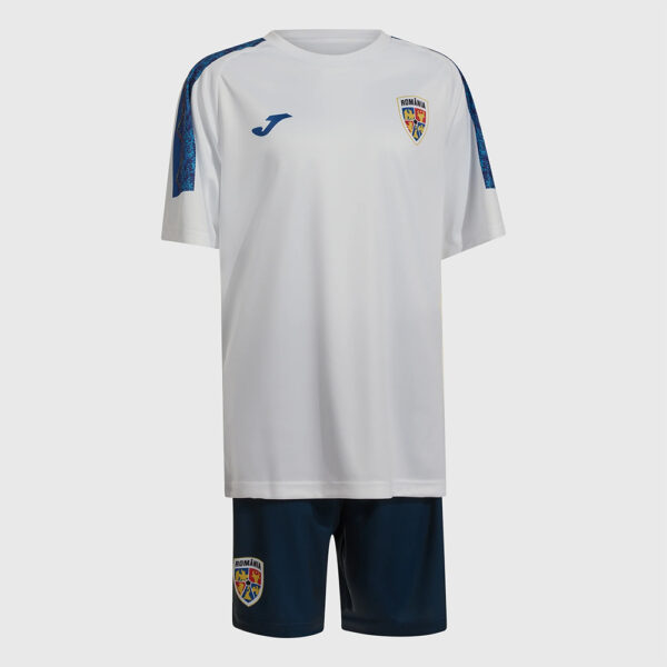 AH52201B1101 Set echipament copii oficial FRF Nationala Romaniei, Alb - joc - imagine 1