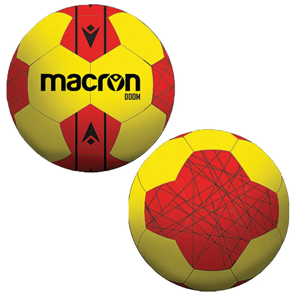 Minge handbal Macron Doom, Galben / Rosu (Nr. 2) - imagine 1