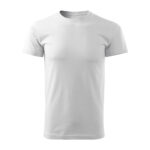 Tricou bumbac Basic Free, Alb - imagine 2