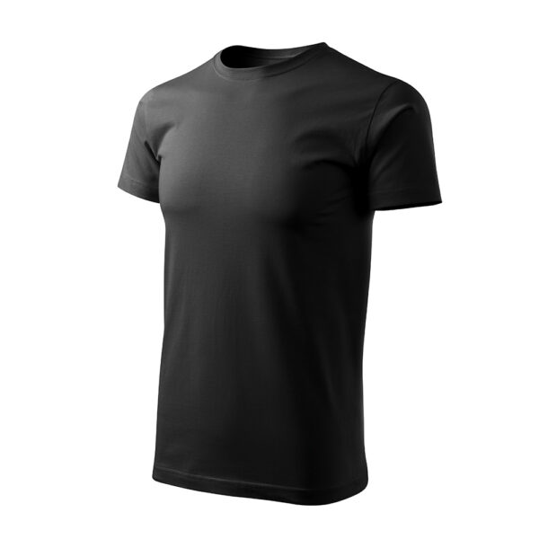 Tricou bumbac Basic Free, Negru - imagine 1