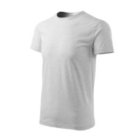Tricou bumbac Basic Free, Gri deschis