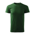 Tricou bumbac Basic Free, Verde sticla - imagine 2