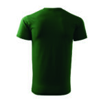 Tricou bumbac Basic Free, Verde sticla - imagine 3