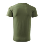 Tricou bumbac Basic Free, Khaki - imagine 3