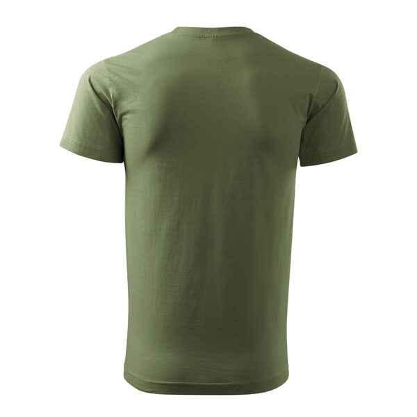 Tricou bumbac Basic Free, Khaki - imagine 3