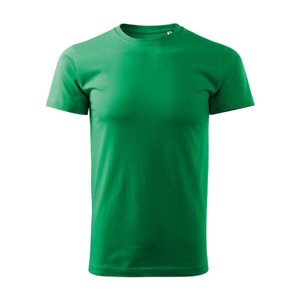 Tricou bumbac Basic Free, Verde mediu - imagine 2