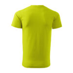 Tricou bumbac Basic Free, Verde lime - imagine 3