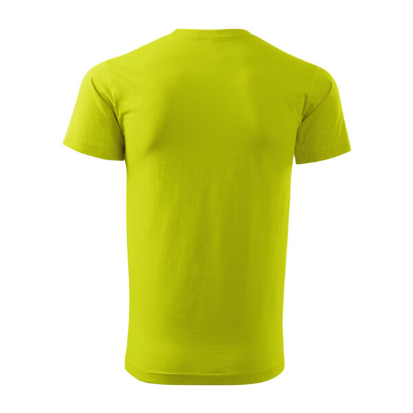 Tricou bumbac Basic Free, Verde lime - imagine 3
