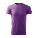 Tricou bumbac Basic Free, Violet - imagine 2