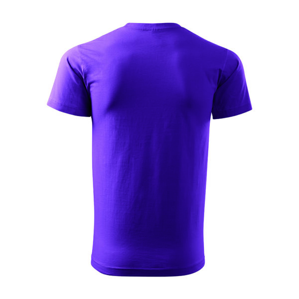 Tricou bumbac Basic Free, Violet - imagine 3