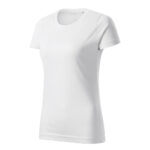 Tricou bumbac dama Basic Free, Alb