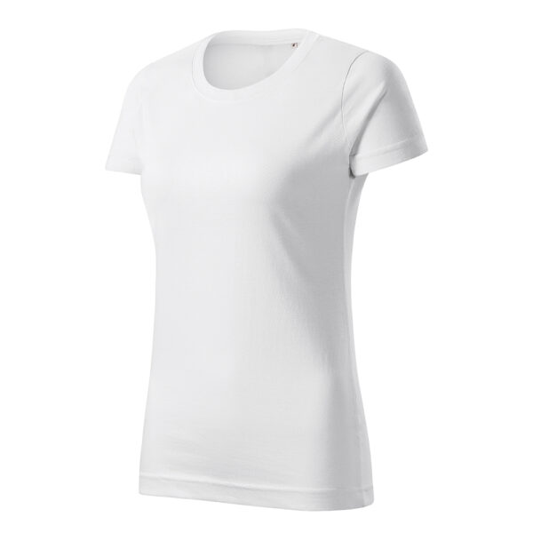 Tricou bumbac dama Basic Free, Alb - imagine 1