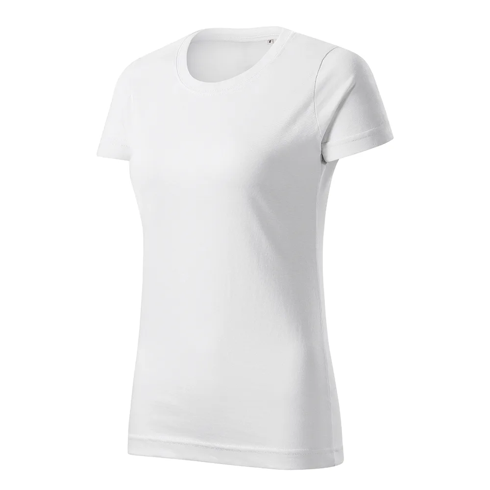 Tricou bumbac dama Basic Free, Alb - imagine 1