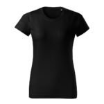 Tricou bumbac dama Basic Free, Negru - imagine 2