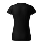 Tricou bumbac dama Basic Free, Negru - imagine 3
