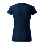 Tricou bumbac dama Basic Free, Bleumarin - imagine 3