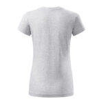 Tricou bumbac dama Basic Free, Gri deschis - imagine 3