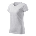 Tricou bumbac dama Basic Free, Gri deschis