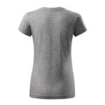 Tricou bumbac dama Basic Free, Gri inchis - imagine 3