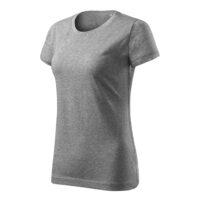Tricou bumbac dama Basic Free, Gri inchis