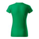 Tricou bumbac dama Basic Free, Verde mediu - imagine 3