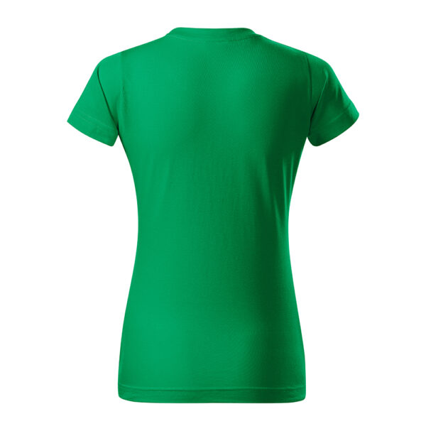 Tricou bumbac dama Basic Free, Verde mediu - imagine 3
