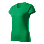 Tricou bumbac dama Basic Free, Verde mediu