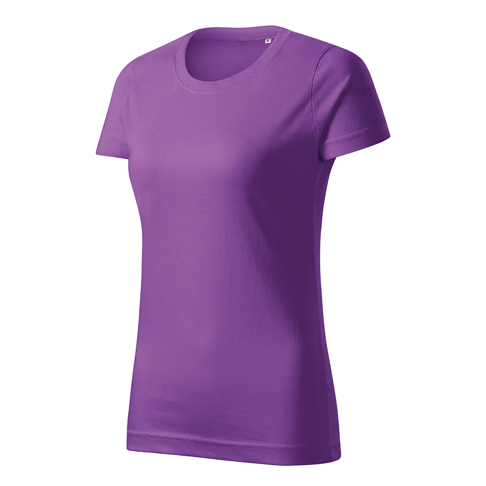 Tricou bumbac dama Basic Free, Violet - imagine 1