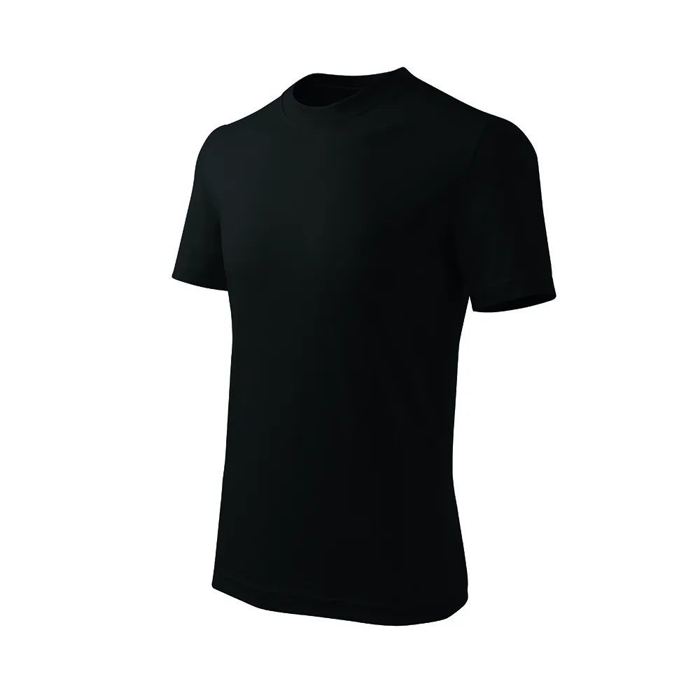 Tricou bumbac copii Basic Free, Negru - imagine 1
