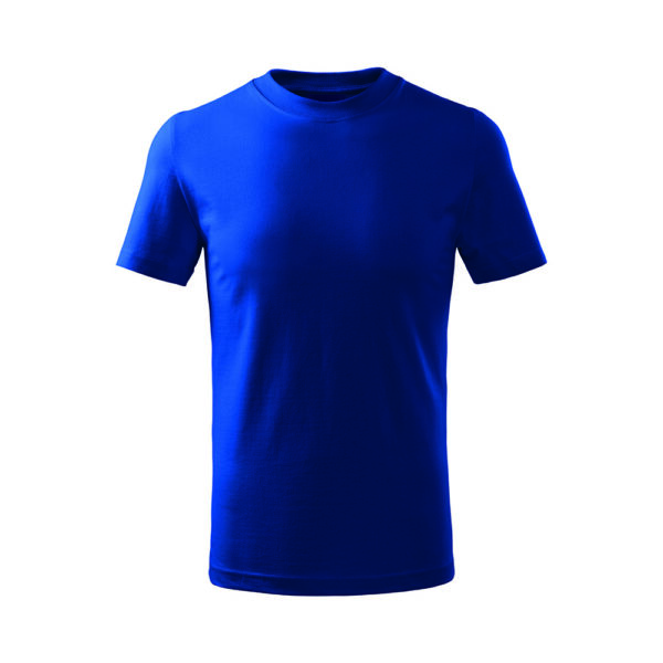 Tricou bumbac copii Basic Free, Albastru Royal - imagine 2