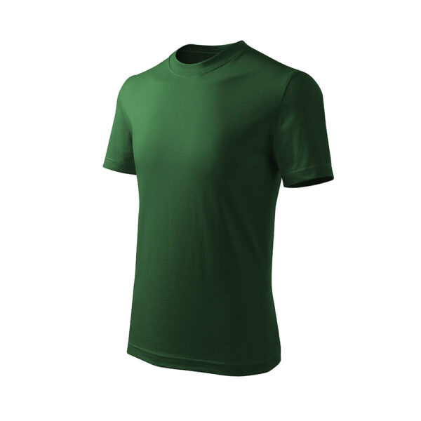 Tricou bumbac copii Basic Free, Verde sticla - imagine 1