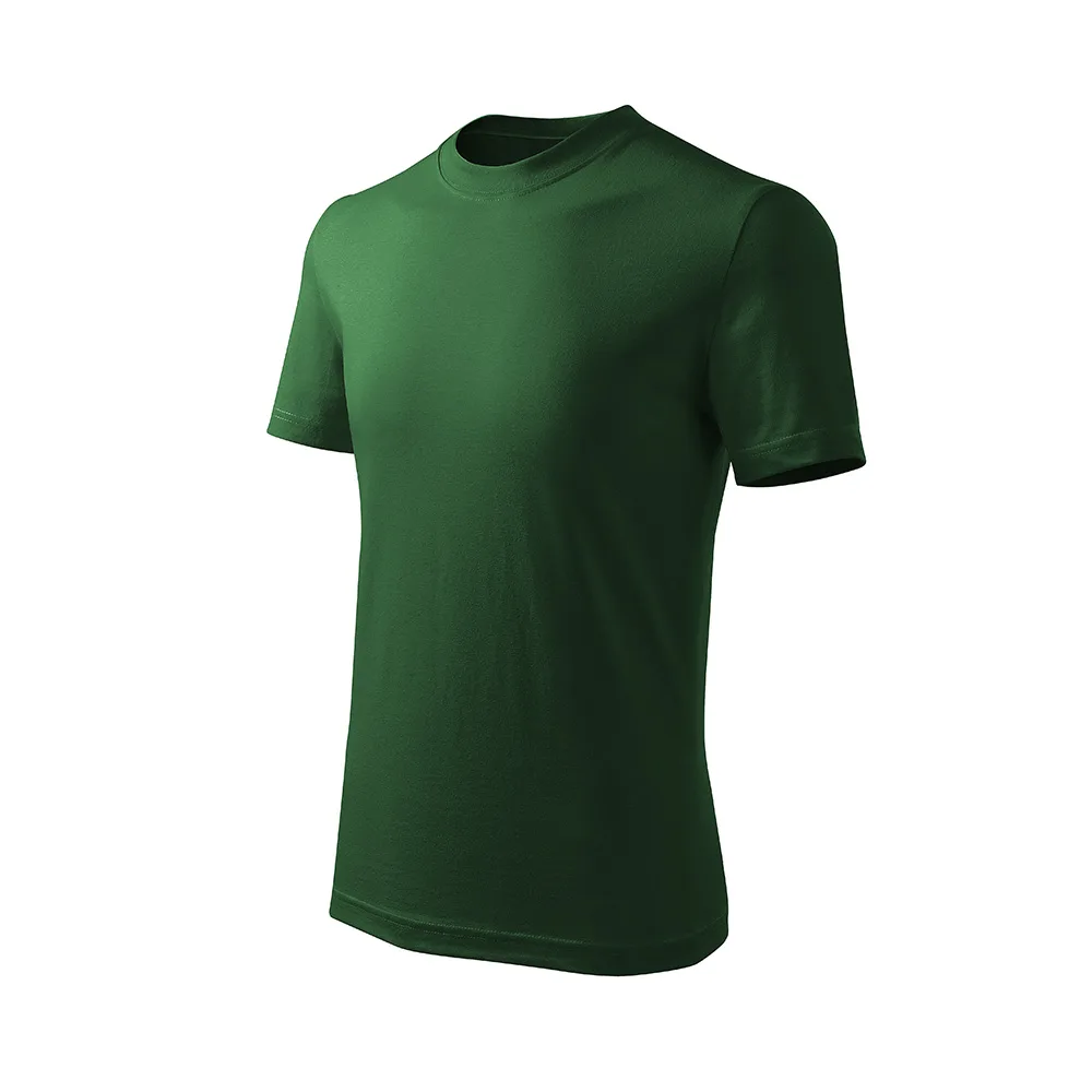 Tricou bumbac copii Basic Free, Verde sticla - imagine 1