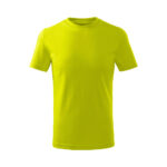 Tricou bumbac copii Basic Free, Verde lime - imagine 2
