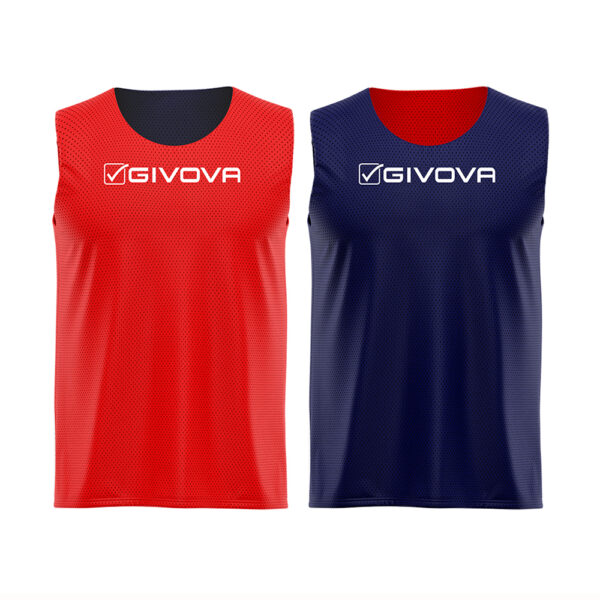 ct02_1204 Vesta antrenament Givova Double, Rosu / Bleumarin - imagine 1