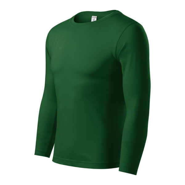 Bluza bumbac Progress, Verde sticla - imagine 1