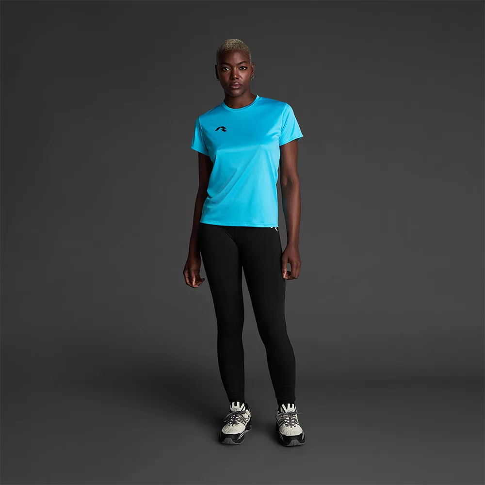 Tricou sport dama Musai Mawi, Turcoaz Fluo - imagine 1