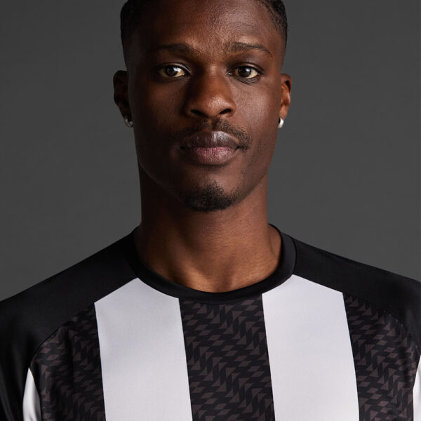 Tricou sport Musai Ubora, Negru / Alb - imagine 4