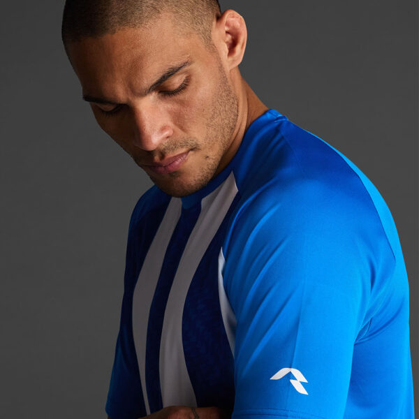 Tricou sport Musai Ubora, Albastru Royal / Alb - imagine 5