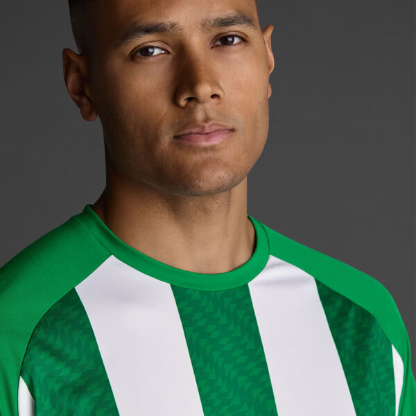 Tricou sport Musai Ubora, Verde / Alb - imagine 4