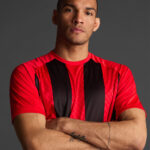 Tricou sport Musai Ubora, Rosu / Negru - imagine 4