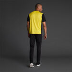 Tricou sport Musai Saba, Galben / Negru - imagine 3