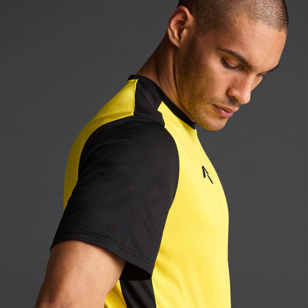 Tricou sport Musai Saba, Galben / Negru - imagine 4