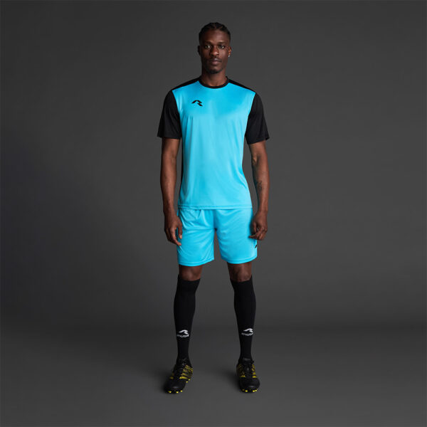 0103_17602_1_1 Tricou sport Musai Saba, Turcoaz Fluo / Negru - imagine 1