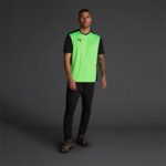 Tricou sport Musai Saba, Verde Fluo / Negru