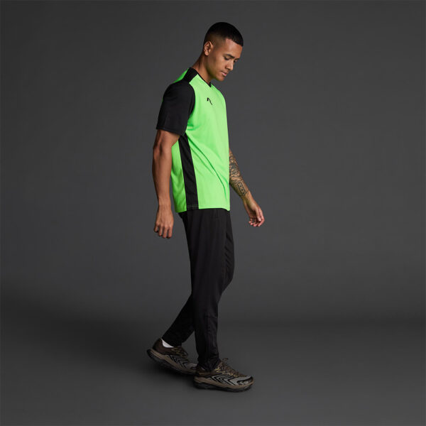 Tricou sport Musai Saba, Verde Fluo / Negru - imagine 2