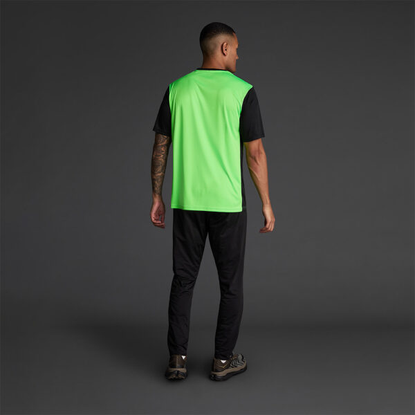 Tricou sport Musai Saba, Verde Fluo / Negru - imagine 3