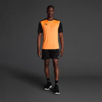 Tricou sport Musai Saba, Portocaliu Fluo / Negru